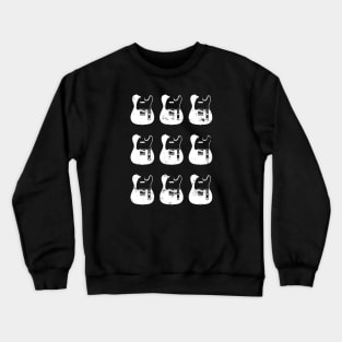 T-Style Electric Guitar Bodies Dark Theme Crewneck Sweatshirt